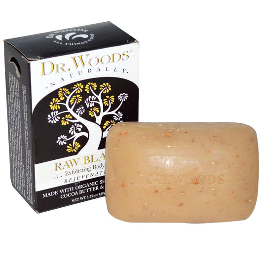Dr. Woods Naturally Bar Soap Raw Black - 5.25 oz Beauty & Personal Care Dr. Woods