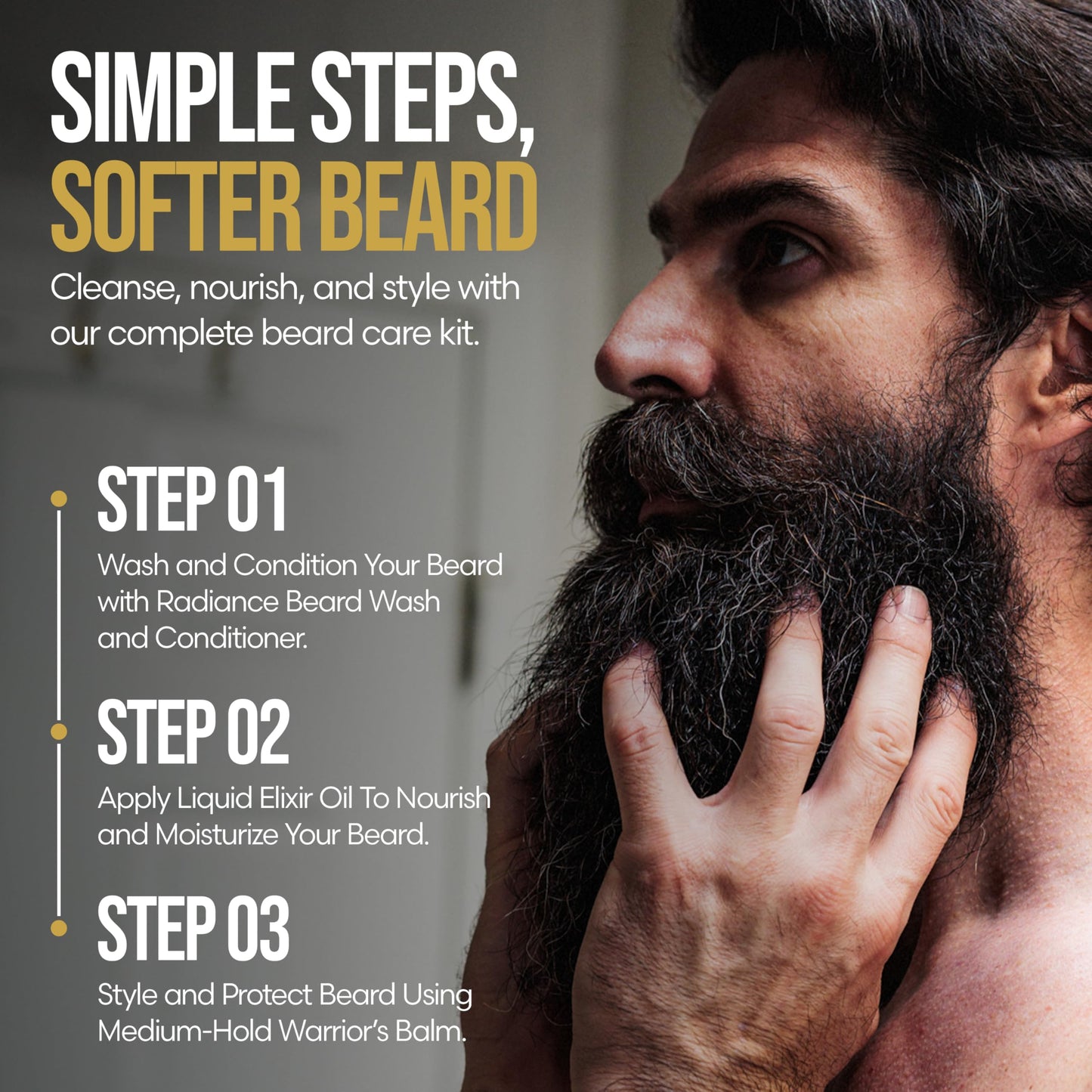 The Beard Struggle Kit for Men - Silver Collection Alfheim's Forests - Balm, Oil, Wash & Conditioner Beauty and Personal Care The Beard Struggle