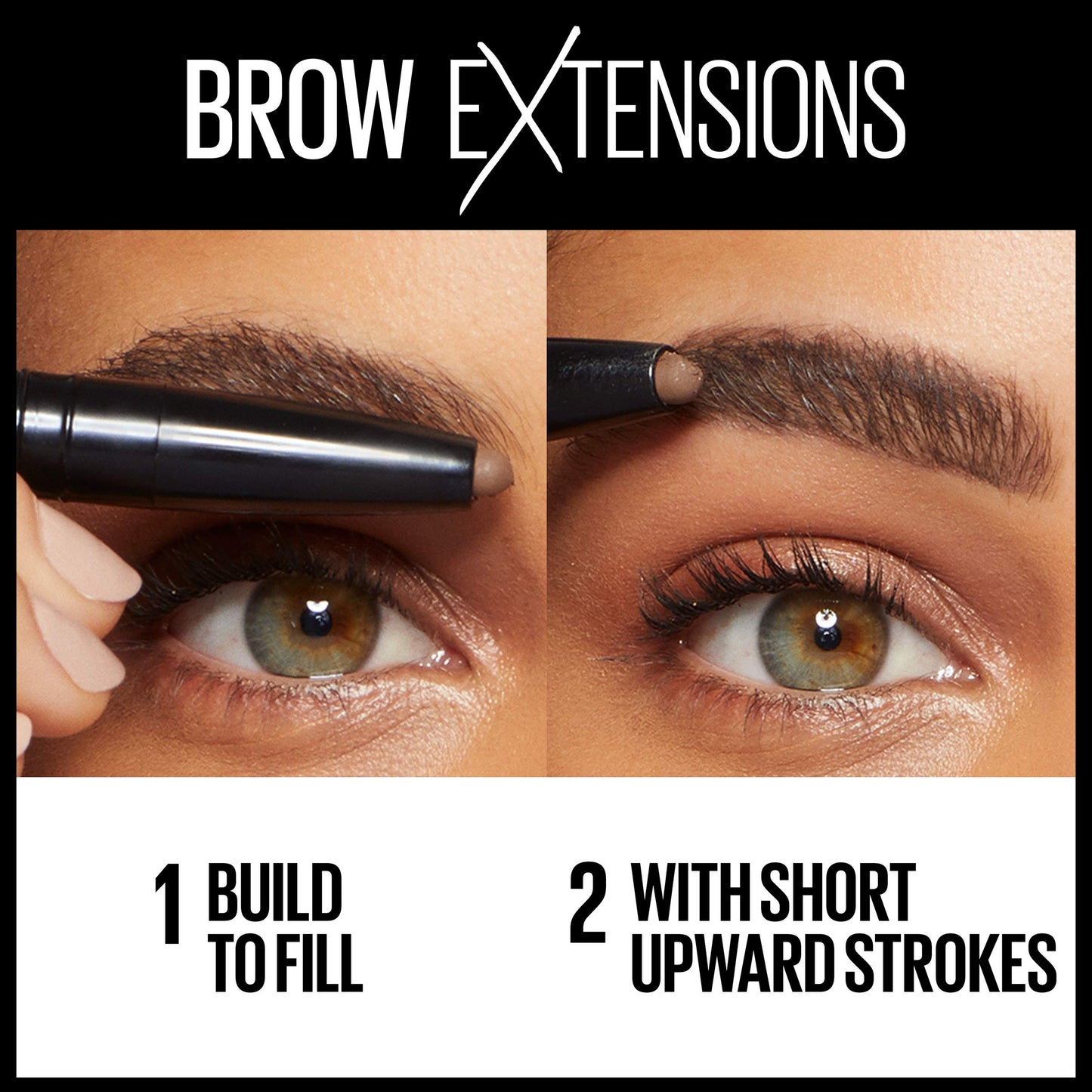 Maybelline Brow Extensions Fiber Pomade Crayon Eyebrow Makeup, Soft Brown, 1 Count Beauty & Personal Care MAYBELLINE