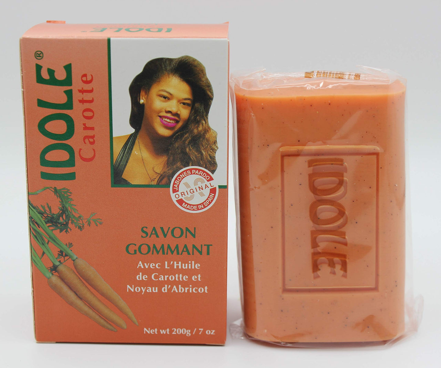 Idole Carrot Exfoliating Soap with Apricot Powder 200g (3Pack) Beauty & Personal Care Idole