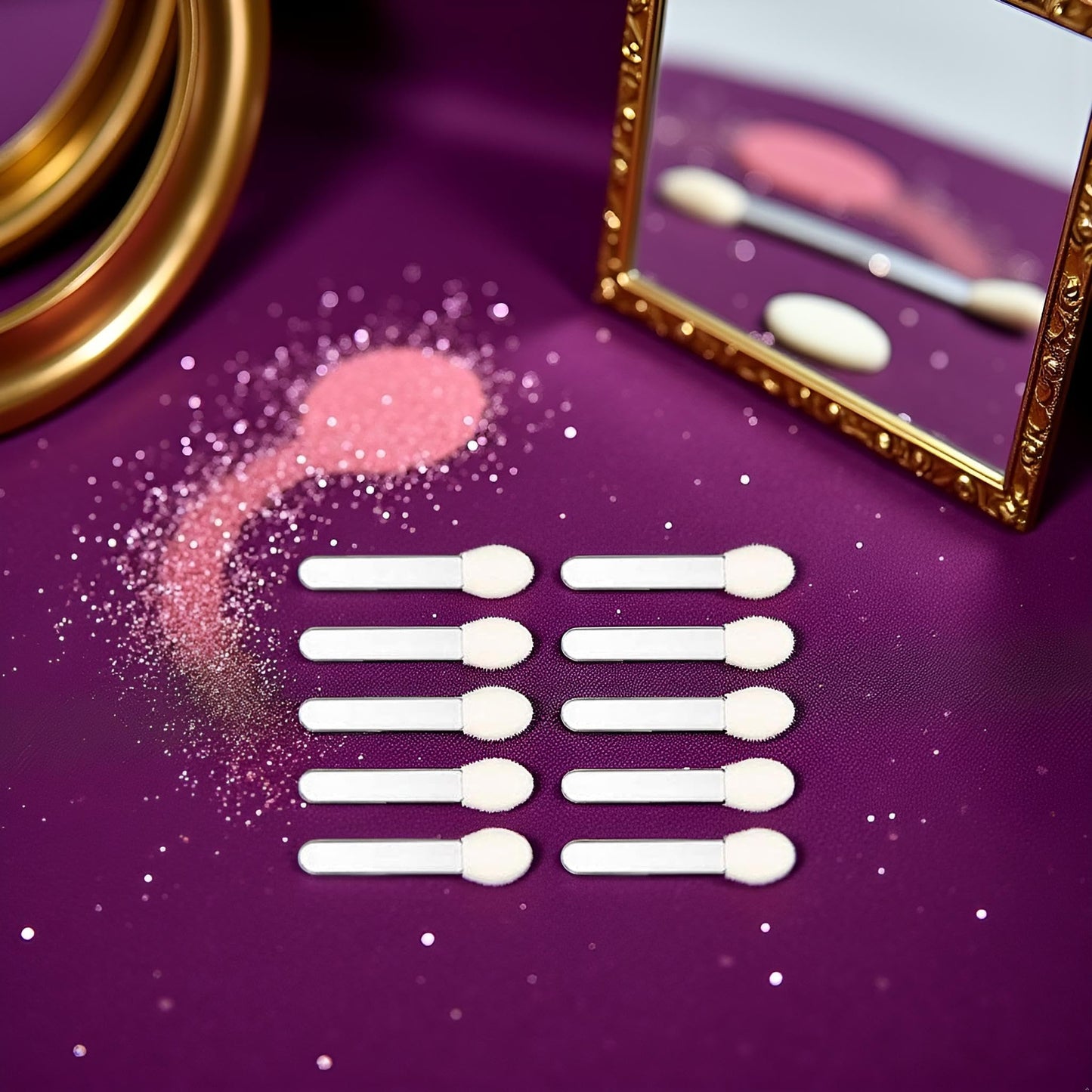10 Pcs Eyeshadow Applicator Eyeshadow Brush Makeup Tools, Sponge ened Attractive Disposable Dual Sides Eye Shadow Sponge Applicators Eyeshadow Brushes Beauty & Personal Care Galepromot