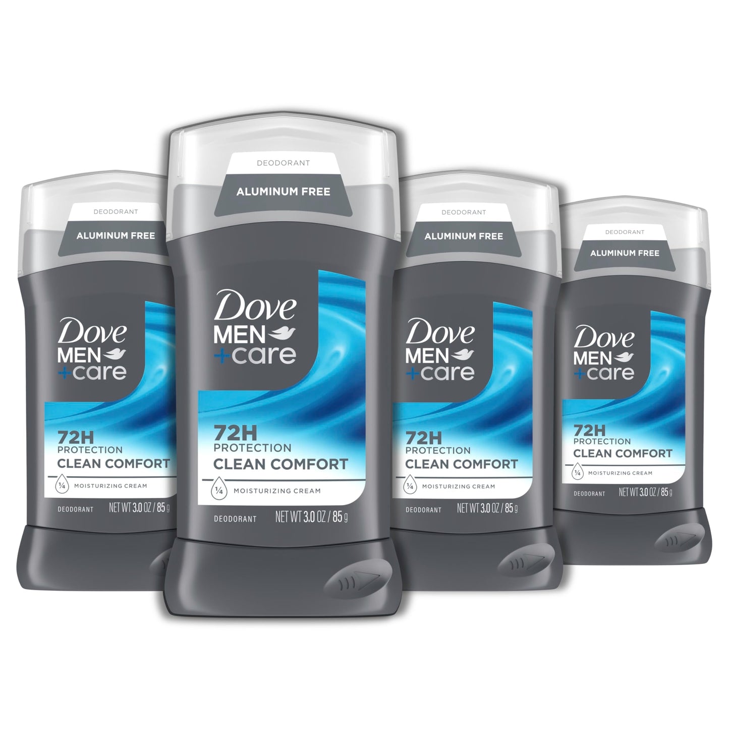 DOVE MEN + CARE Deodorant Stick for Men Clean Comfort 4 Count Aluminum Free 72-Hour Odor Protection Mens Deodorant with 1/4 Moisturizing Cream 3 oz Beauty and Personal Care DOVE MEN + CARE