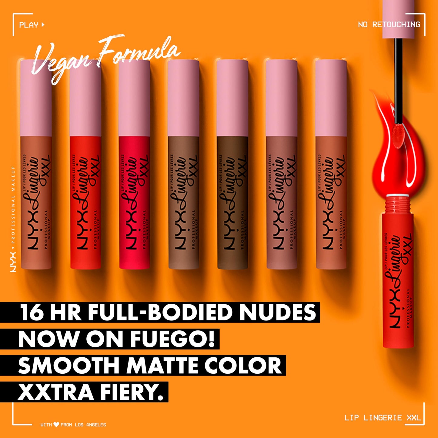 NYX PROFESSIONAL MAKEUP Lip Lingerie XXL Matte Liquid Lipstick - Untamable (Brick Red) Beauty & Personal Care NYX PROFESSIONAL MAKEUP