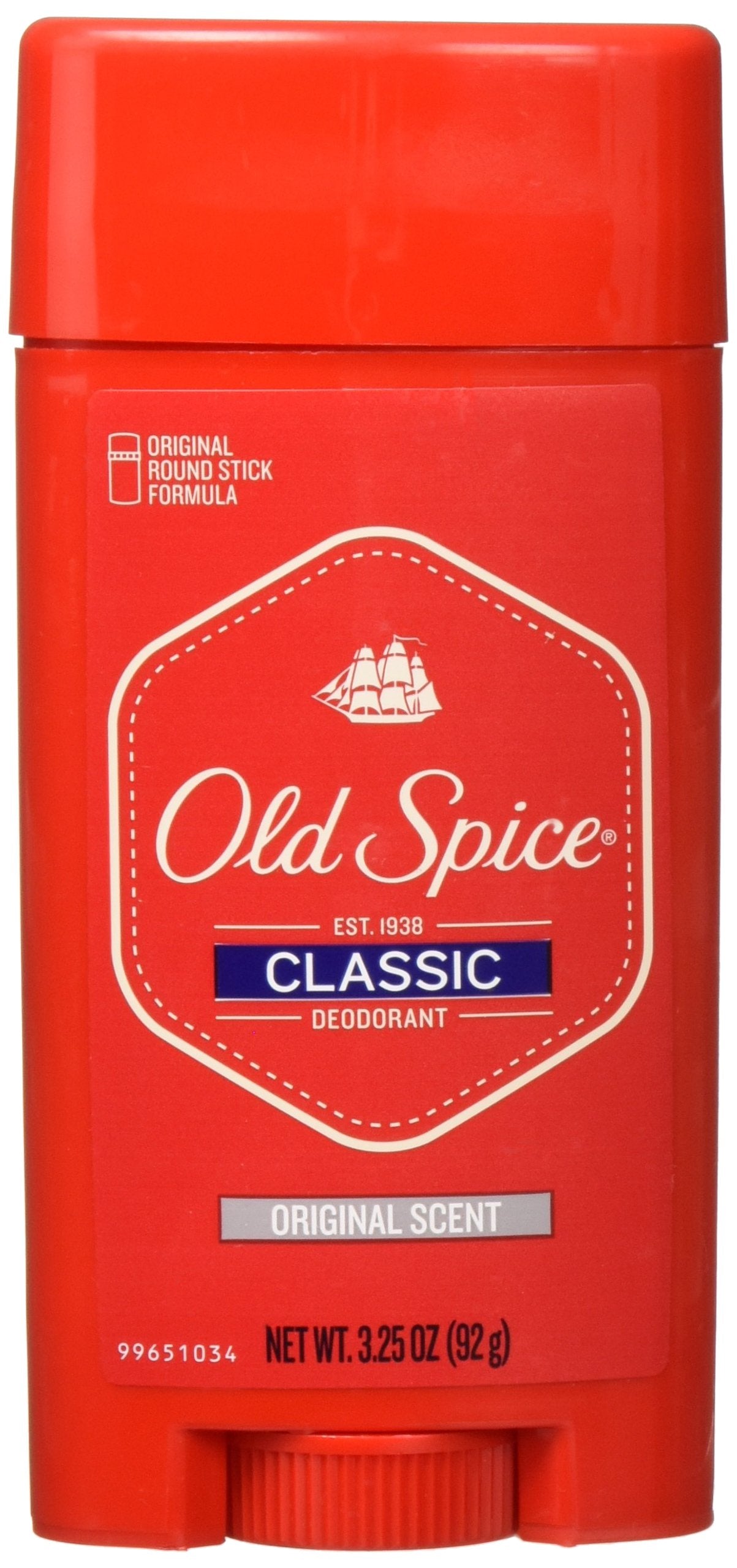 Old Spice Classic Deodorant Stick, Original 3.25 oz (Pack of 3) (38970) Beauty & Personal Care Old Spice