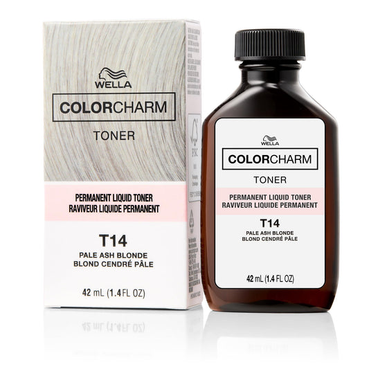 COLORCHARM Permanent Liquid Toners | Neutralize Brass | Free of Parabens | Vegan | T14 Pale Ash Blonde | 1.4 Fl Oz Beauty & Personal Care COLORCHARM
