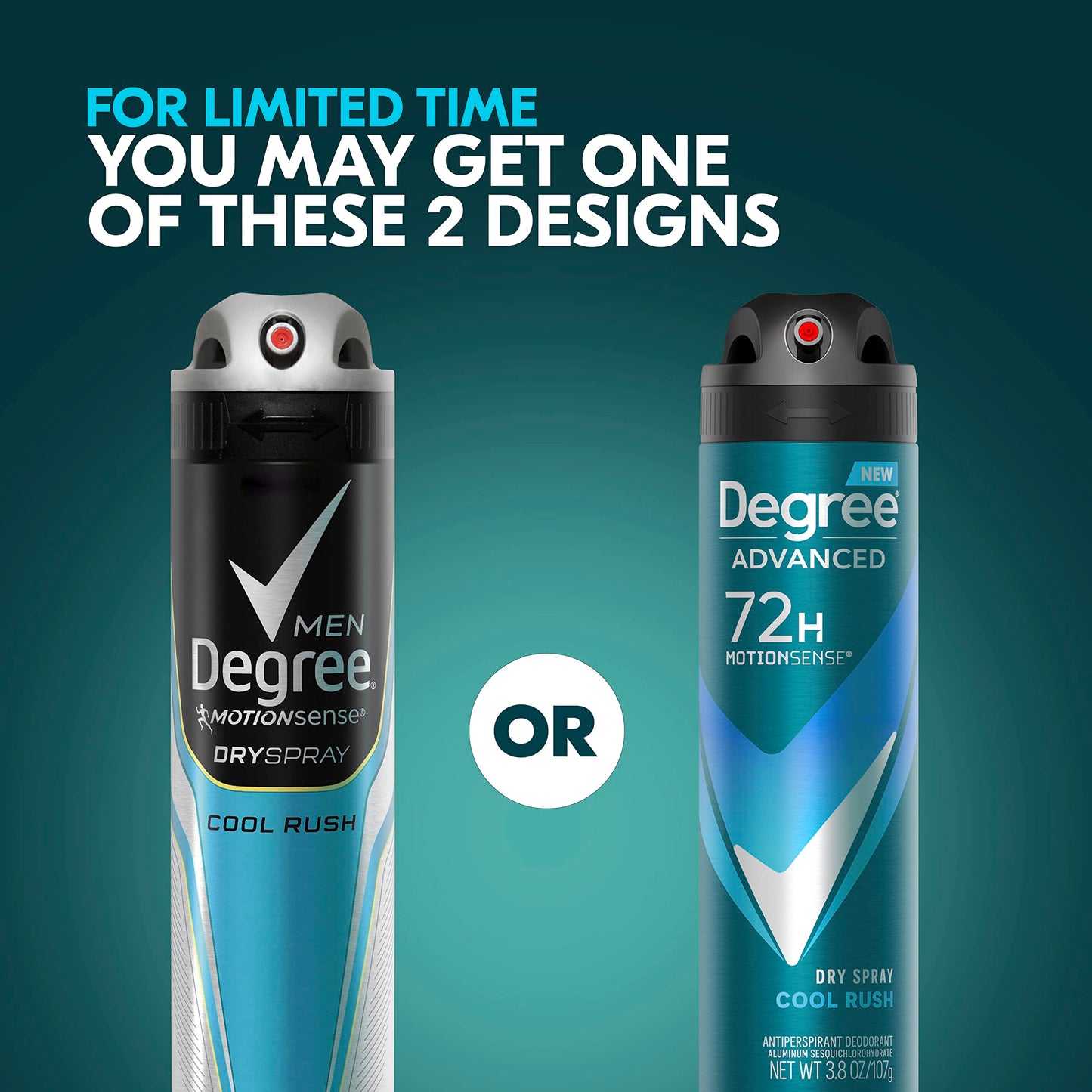 Degree Men Antiperspirant Deodorant Dry Spray Cool Rush 3 count Deodorant for Men With MotionSense Technology 3.8 oz Beauty and Personal Care Degree
