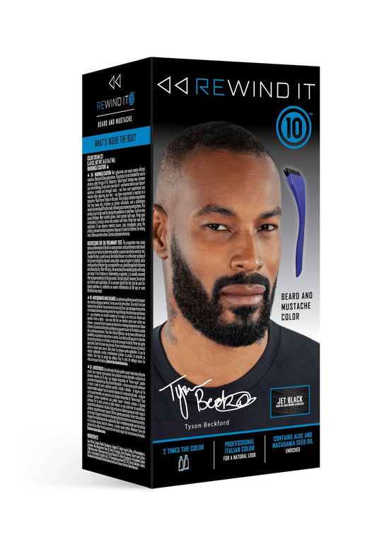 REWIND IT 10 Jet Black Beard and Mustache Color Beauty & Personal Care REWIND IT 10