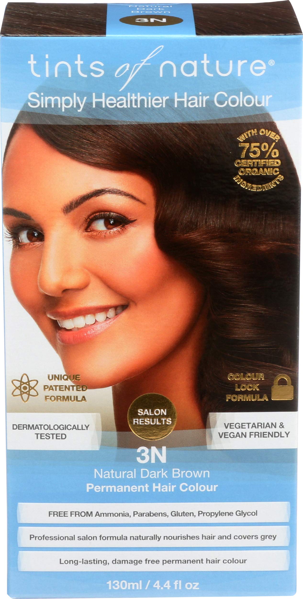 Permanent Color-3N Natural Dark Brown Tints of Nature 4.4 oz Liquid Beauty & Personal Care Tints of Nature