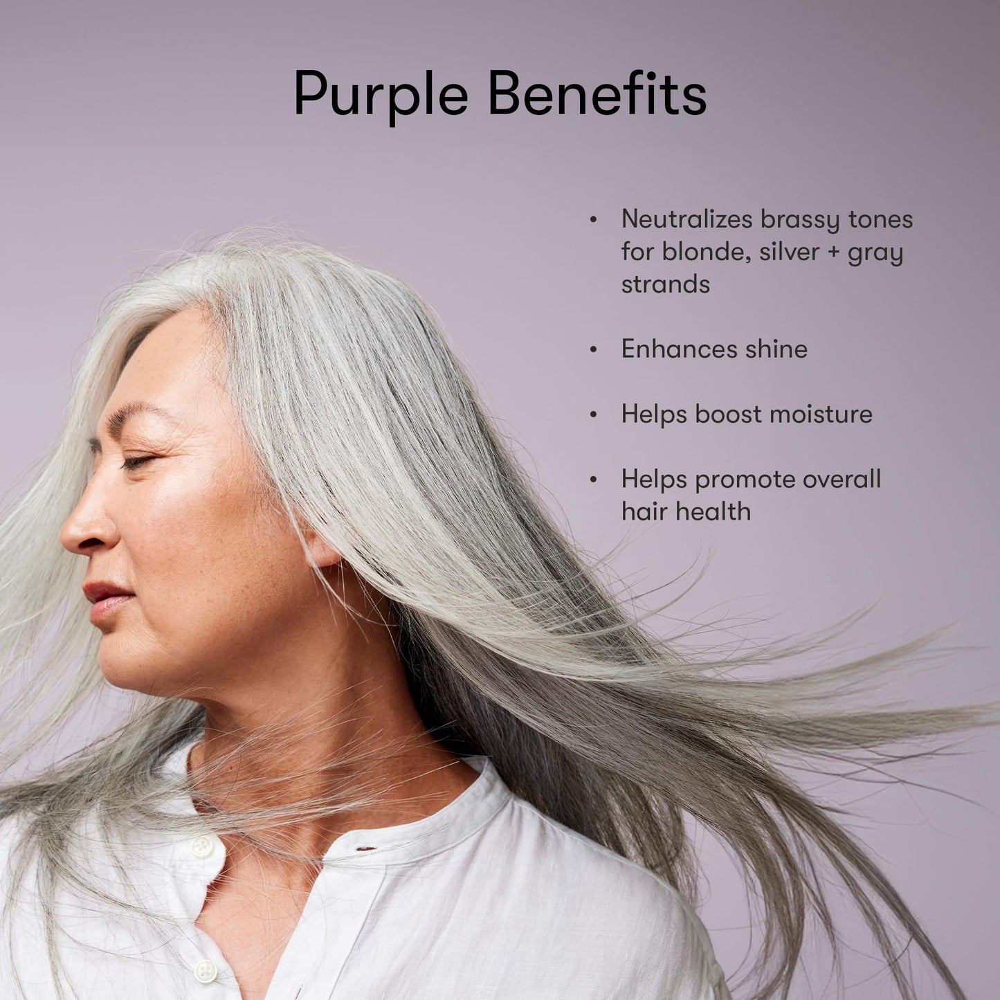 Odele Sulfate-Free Purple Shampoo & Conditioner Set for Neutralizing Brassy Tones in Blonde, Silver + Gray Hair, 13 Fl Oz Each (2-Pack) Beauty & Personal Care Odele