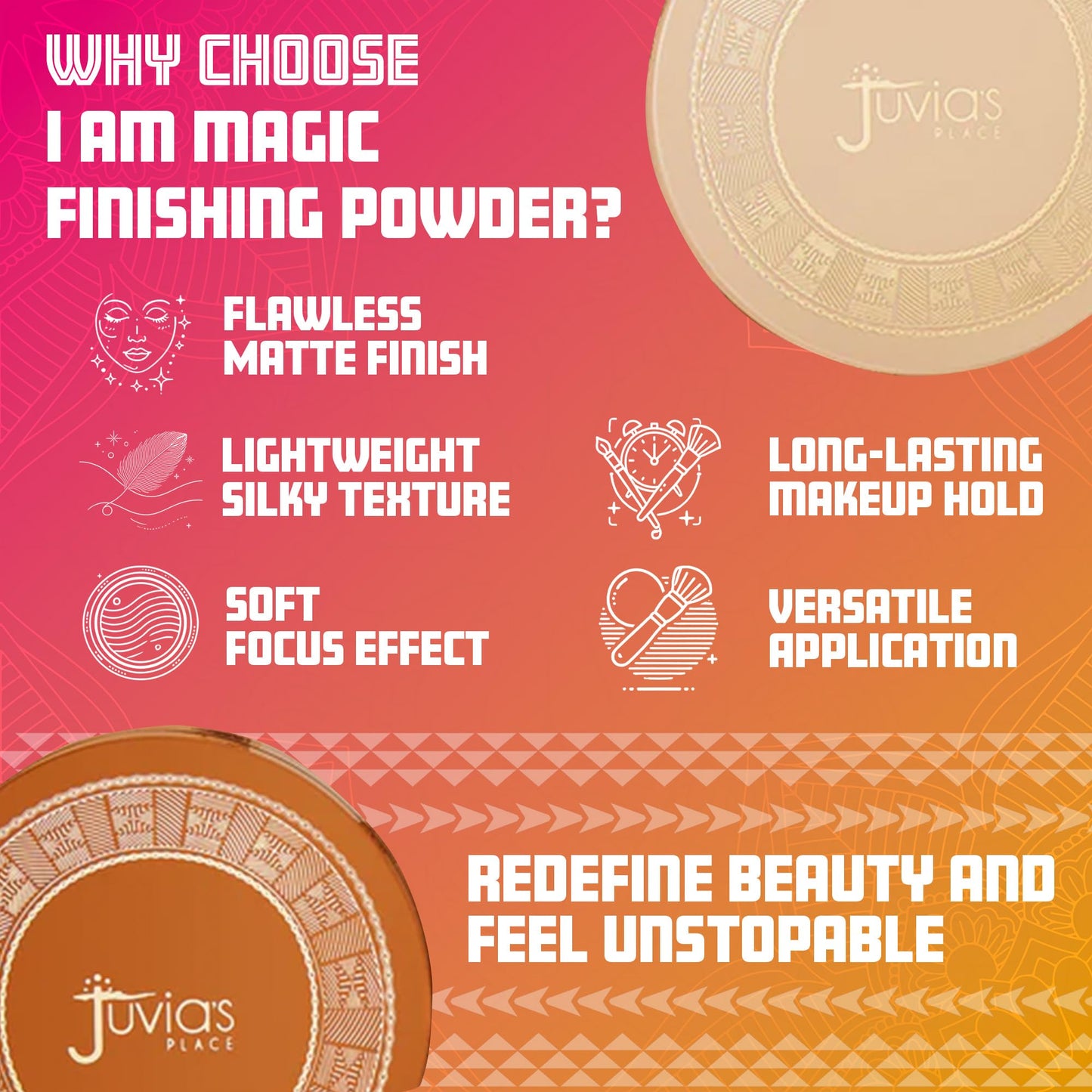 Juvia's Place I Am Magic Silky Finishing Powder - Cookie Dough - Lightweight Loose Face Powder for Women, Makeup for Under Eye & Face - Talc & Paraben Beauty & Personal Care Juvia's Place
