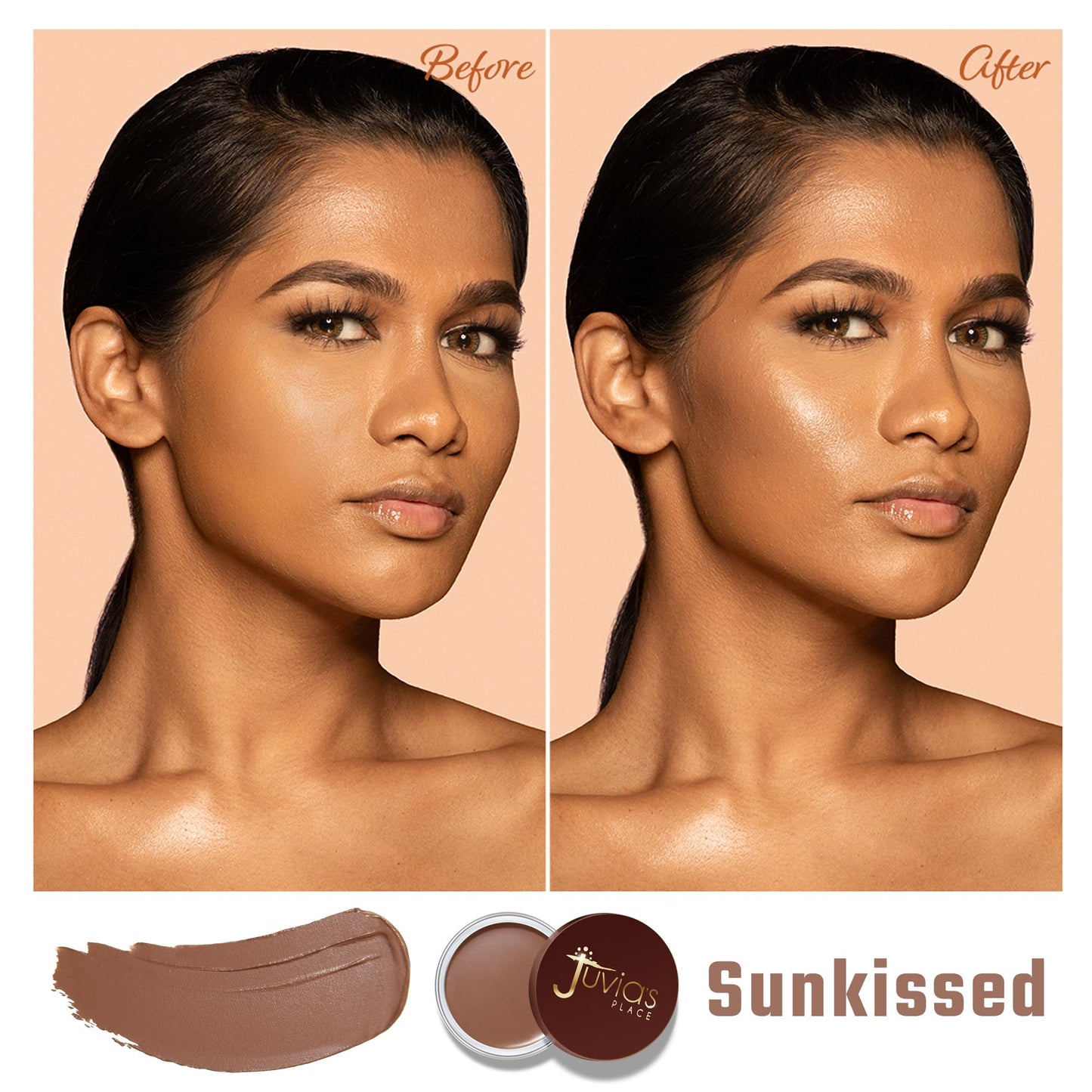 Juvia's Place Bronzed Cream Bronzer - Sunkissed - Smooth Cream Bronzer Pot for Sun-Kissed Glow & Warmth, Buildable & Blendable Makeup Contour Beauty & Personal Care Juvia's Place
