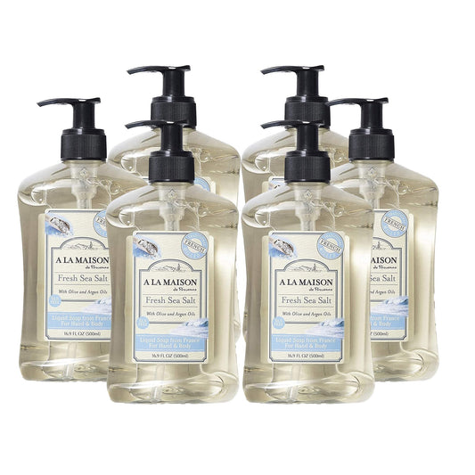 A LA MAISON French Liquid Hand Soap, Fresh Sea Salt - Natural Hand Wash Made with Essential Oils - Biodegradable, Plant-Based, Vegan, Cruelty-Free Beauty & Personal Care A LA MAISON