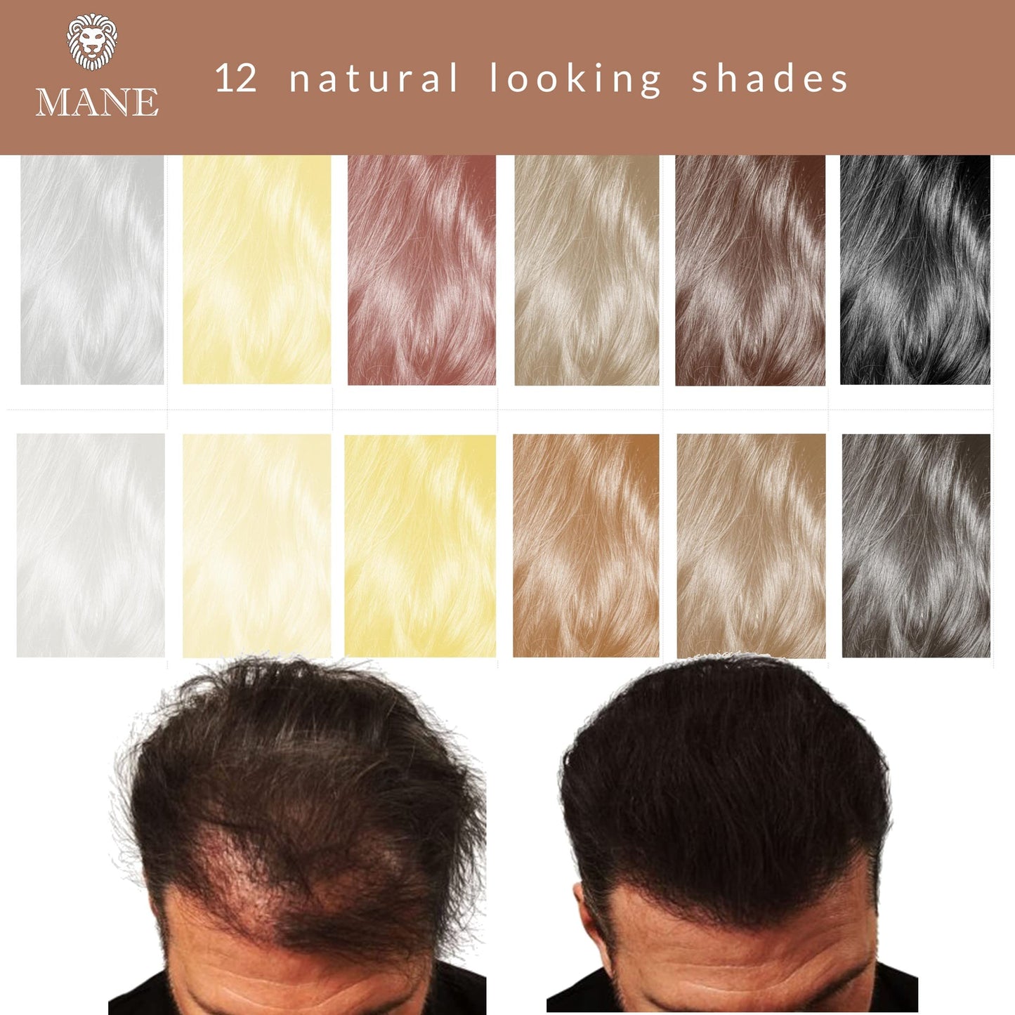 Mane Hair Thickener 200 ml with a Shampoo and Conditioner (Blond) Beauty & Personal Care MANE