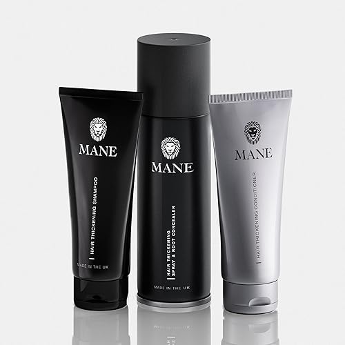 Mane Hair Thickener 200 ml with a Shampoo and Conditioner (Light Brown) Beauty & Personal Care MANE