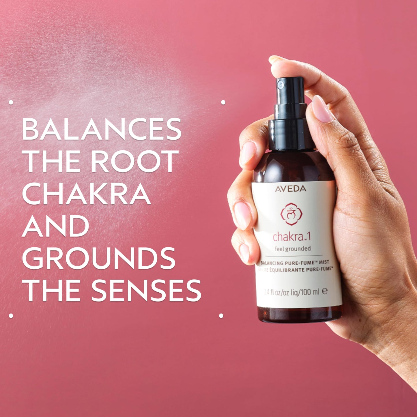 Aveda Chakra 1 Balancing Pure-Fume Mist: Grounded | Body & Room Spray | Balances Root Chakra | With Certified Organic Olibanum, Vetiver, Patchouli Beauty & Personal Care Aveda