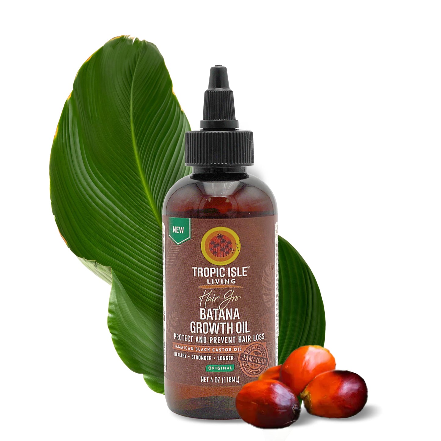 Tropic Isle Living Hair Gro Batana Growth Oil Collection (4 oz, Original) Beauty & Personal Care Tropic Isle Living