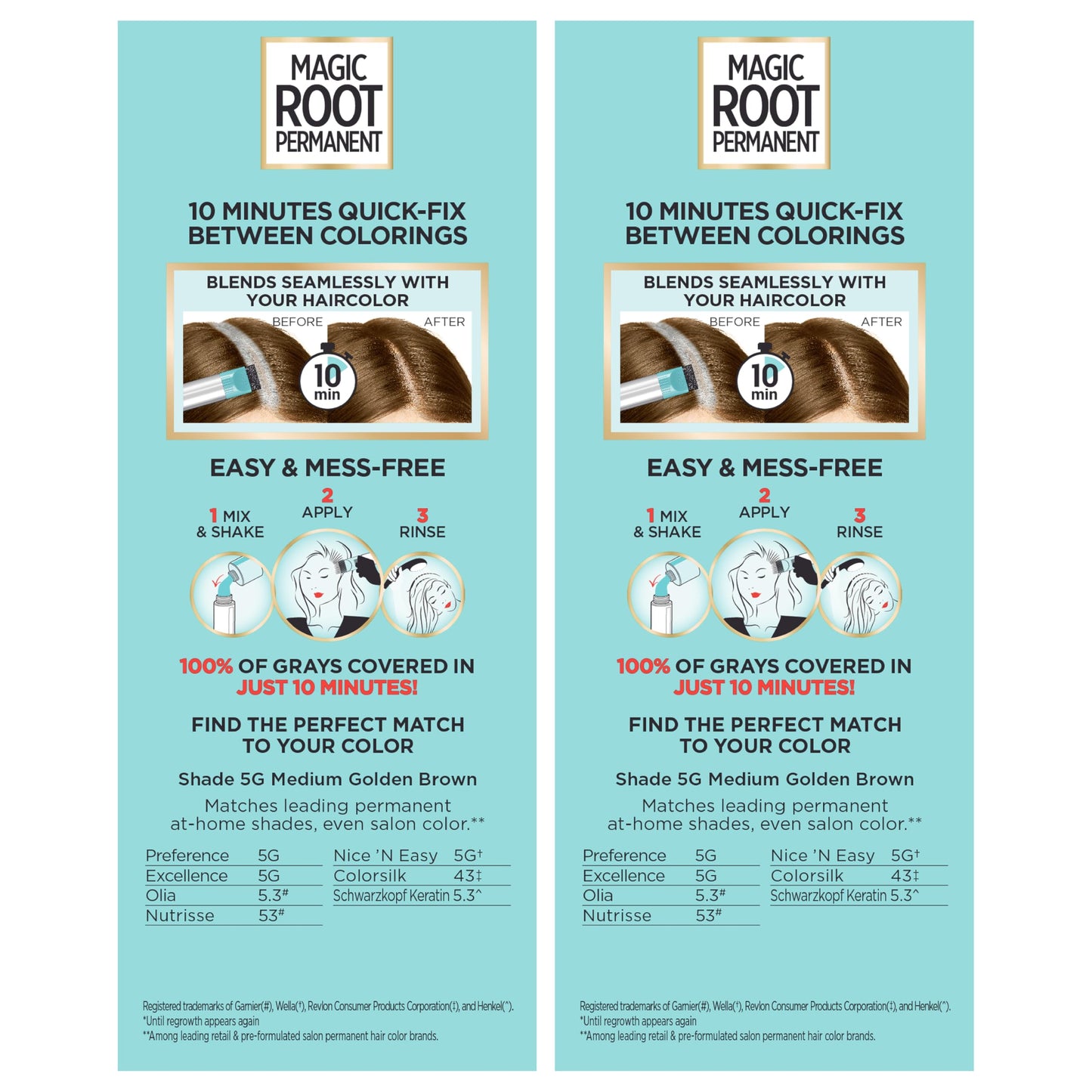 L'Oreal Paris Magic Root Permanent Hair Color Kit, 100% Gray Hair Coverage In Just 10 Minutes, Precision Brush Applicator for Seamless Application, 5G Beauty & Personal Care L'Oreal Paris