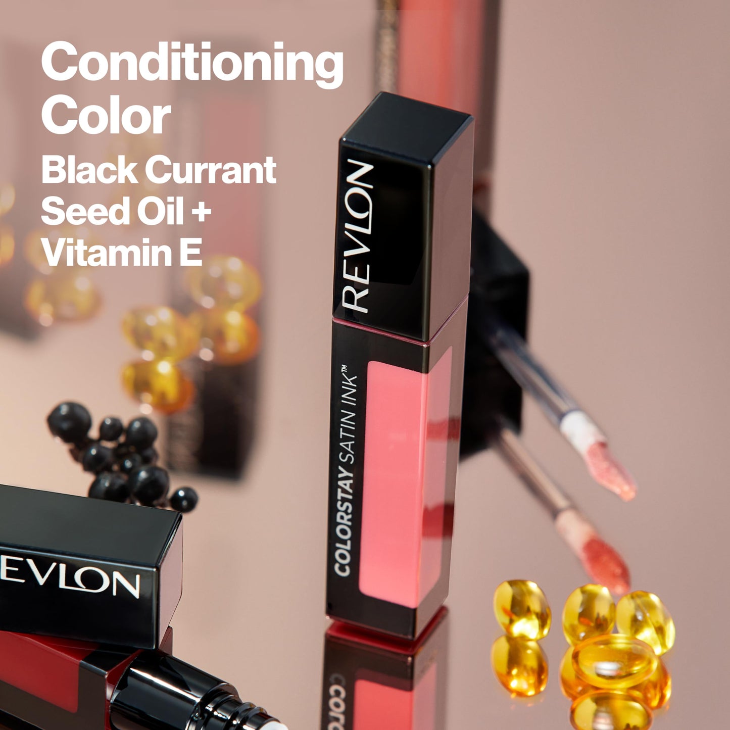 Revlon ColorStay Satin Ink Liquid Lipstick, Longwear Rich Lip Colors, Formulated with Black Currant Seed Oil, 001 Your Go-To, 0.17 fl oz Beauty & Personal Care REVLON
