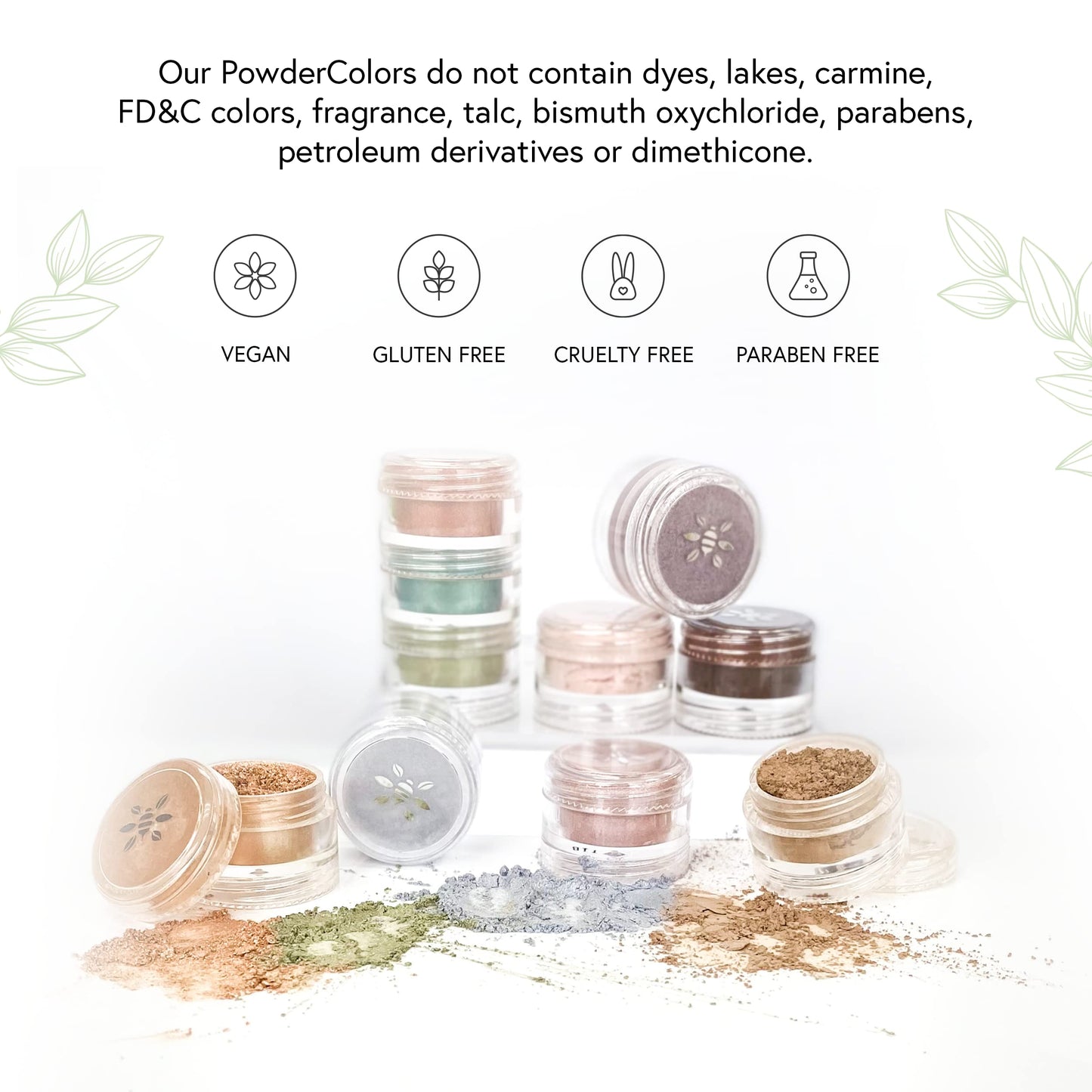 Honeybee Gardens PowderColors, Clean Mineral Eye Shadow in Castaway, Bright Shimmery Turquoise Blue, Versatile, Portable, & Skin-Friendly, 2g Beauty & Personal Care Honeybee Gardens