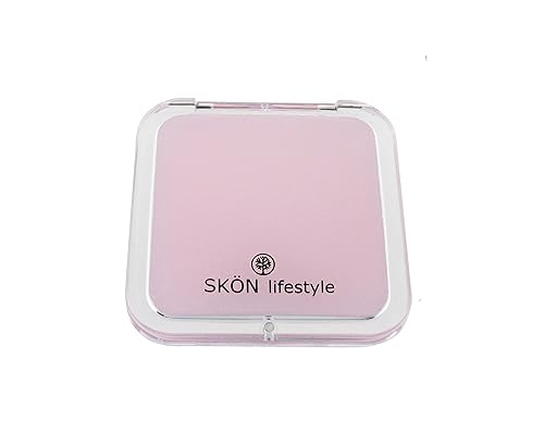 SKÖN lifestyle - Missy 10X/1X Personal Compact Glass Mirror - Strong 10X magnification and traditional 1X mirror, Full 180 degree opening, Effortless Beauty & Personal Care SKÖN lifestyle