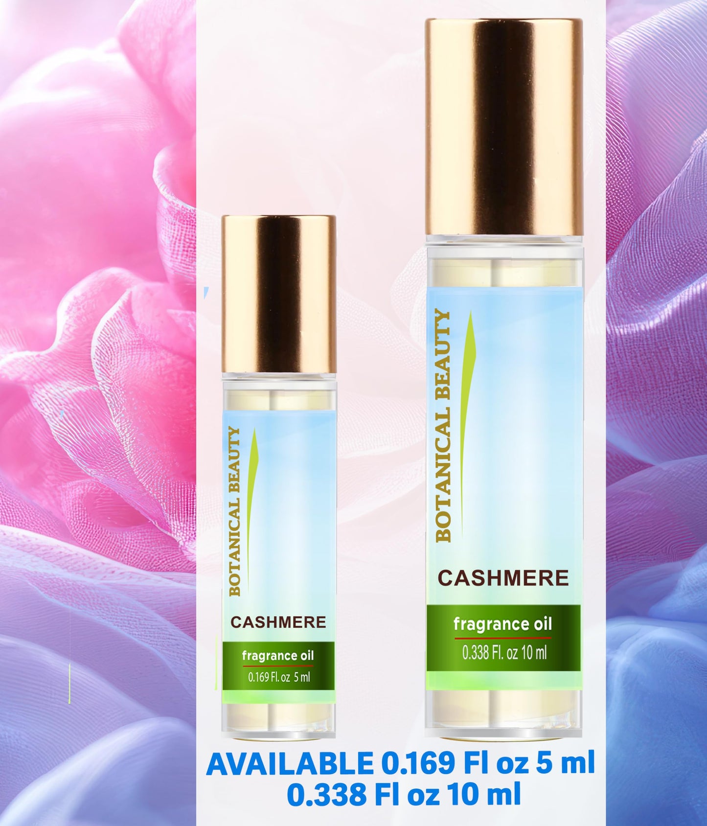 Botanical Beauty CASHMERE FRAGRANCE OIL ROLL-ON 0.169 Fl. oz 5 ml Rollerball Perfume, Alcohol-Free, Long Lasting Beauty & Personal Care Botanical Beauty