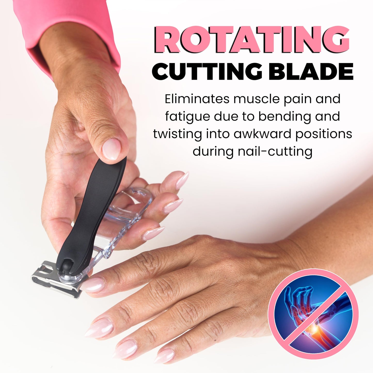 EZ Grip 360 Degree Rotary Stainless Steel Sharp Blade Fingernail Toenail Clipper, Trimmer and Cutter Beauty & Personal Care GlossyEnd