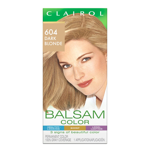 Clairol Balsam Permanent Hair Dye, 604 Dark Blonde Hair Color, Pack of 1 Beauty & Personal Care Clairol