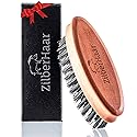 ZilberHaar - Pocket Mustache and Beard Brush - Soft Boar Bristles and Pearwood - Perfect Grooming Tool for Men - Relieves Itch, Works with all Beard Beauty & Personal Care ZilberHaar