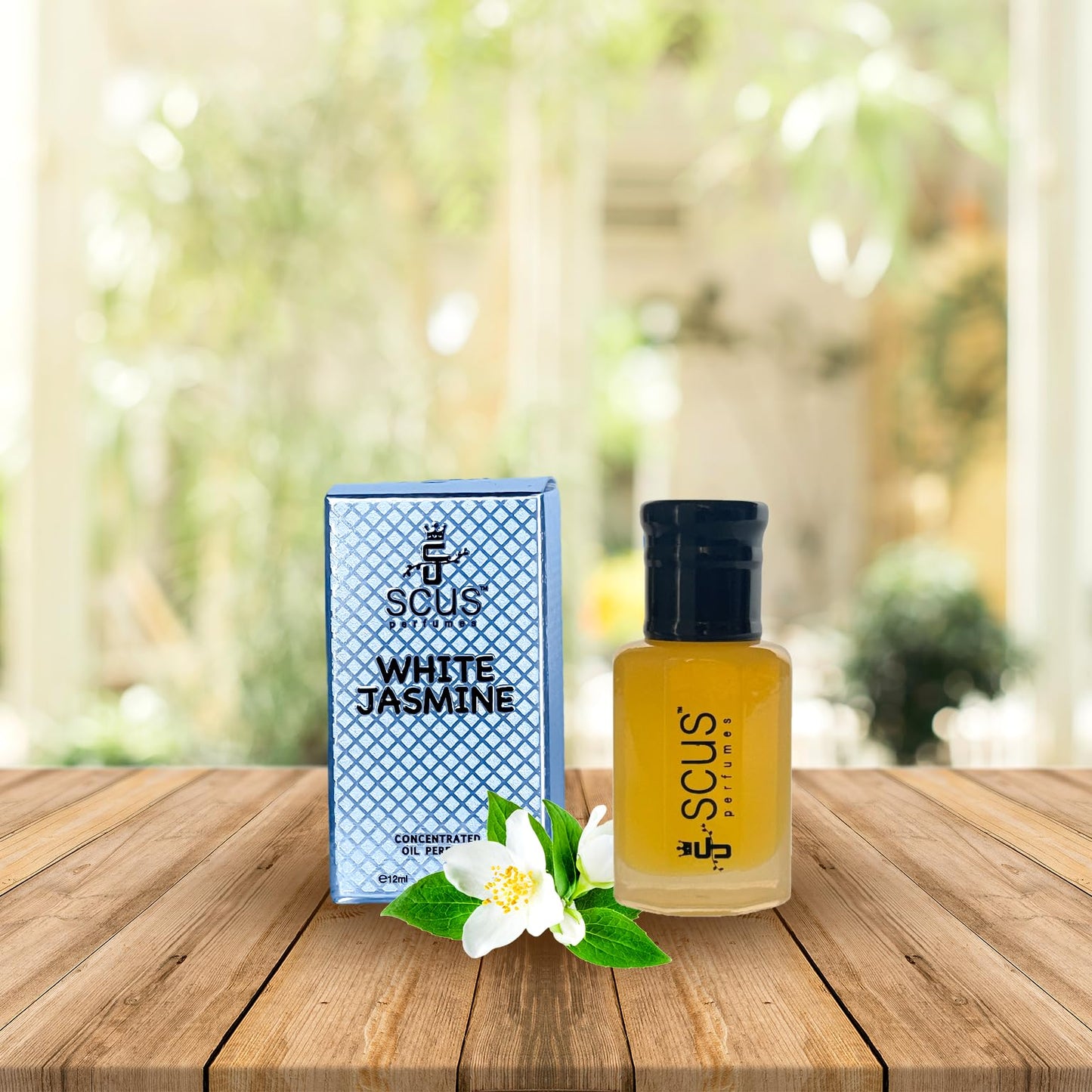 SCUS Perfumes White Jasmine 12 ML Concentrated Fragrance (0.41 fl. oz) Beauty & Personal Care SCUS Perfumes