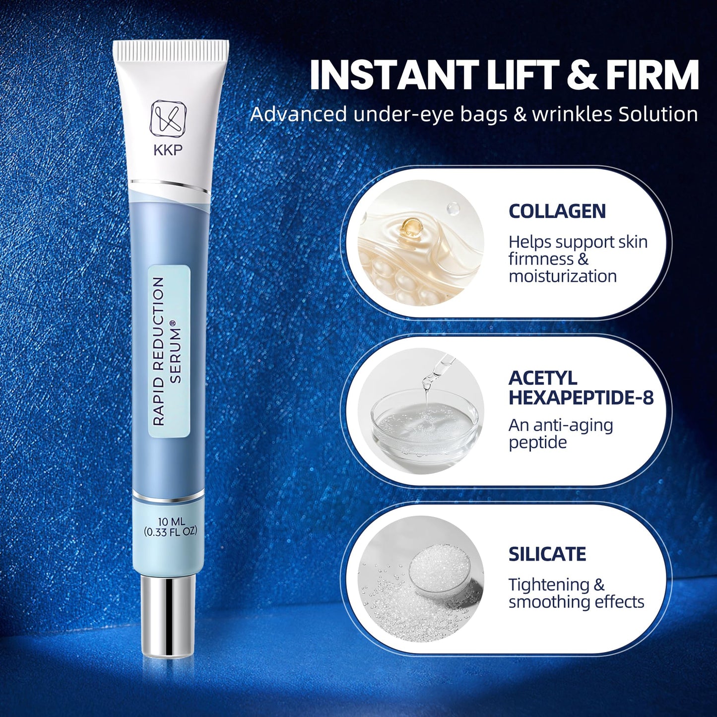 KKP Rapid Reduction Eye Serum & Face Lift Cream - Visibly Reduces Under-Eye Bags, Wrinkles, Dark Circles, Fine Lines & Crow's Feet Instantly, Anti Beauty & Personal Care Nabevin