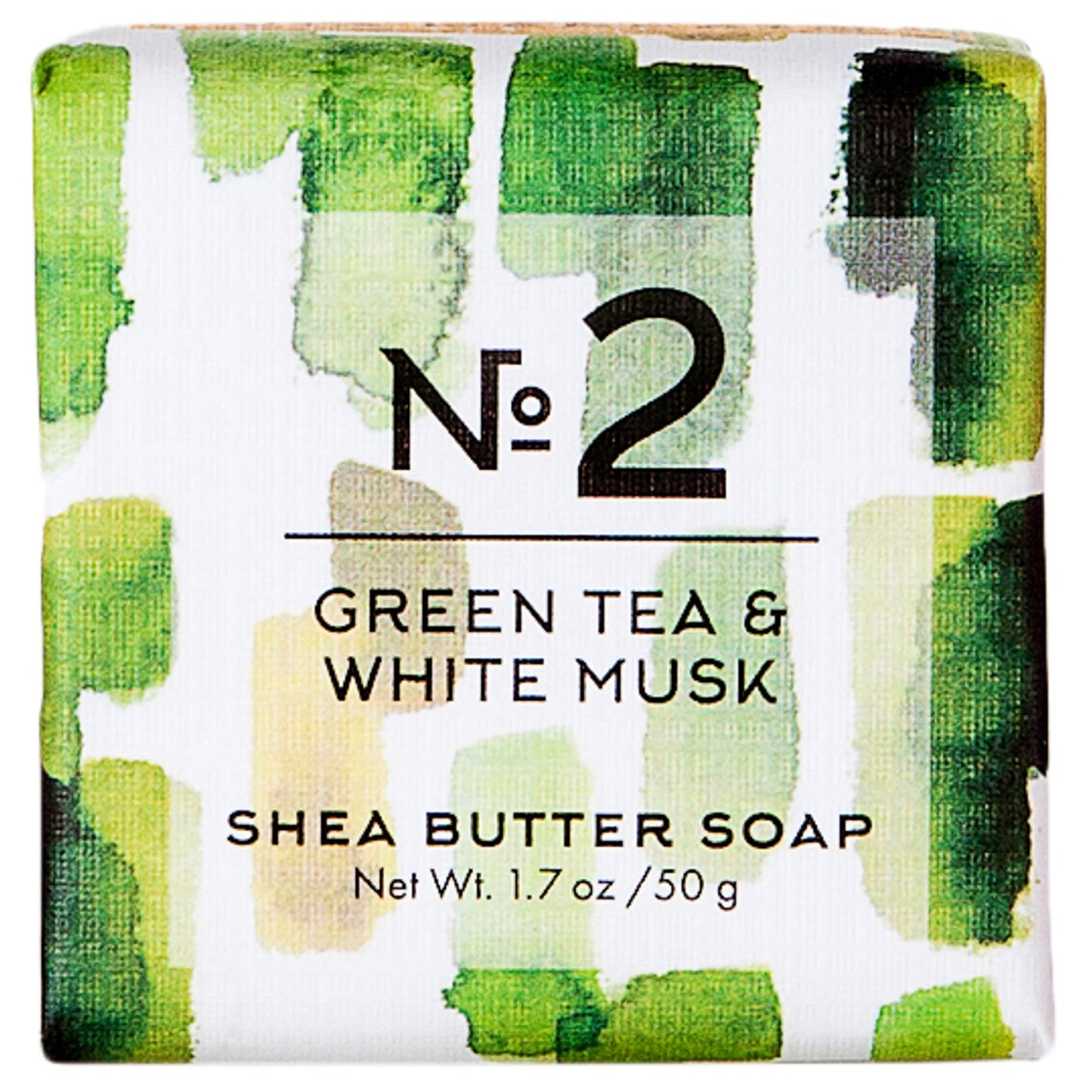 Via Mercato Travel Sized Italian Soap Bar (50g) - No. 2 Green Tea and White Musk Beauty & Personal Care Via Mercato