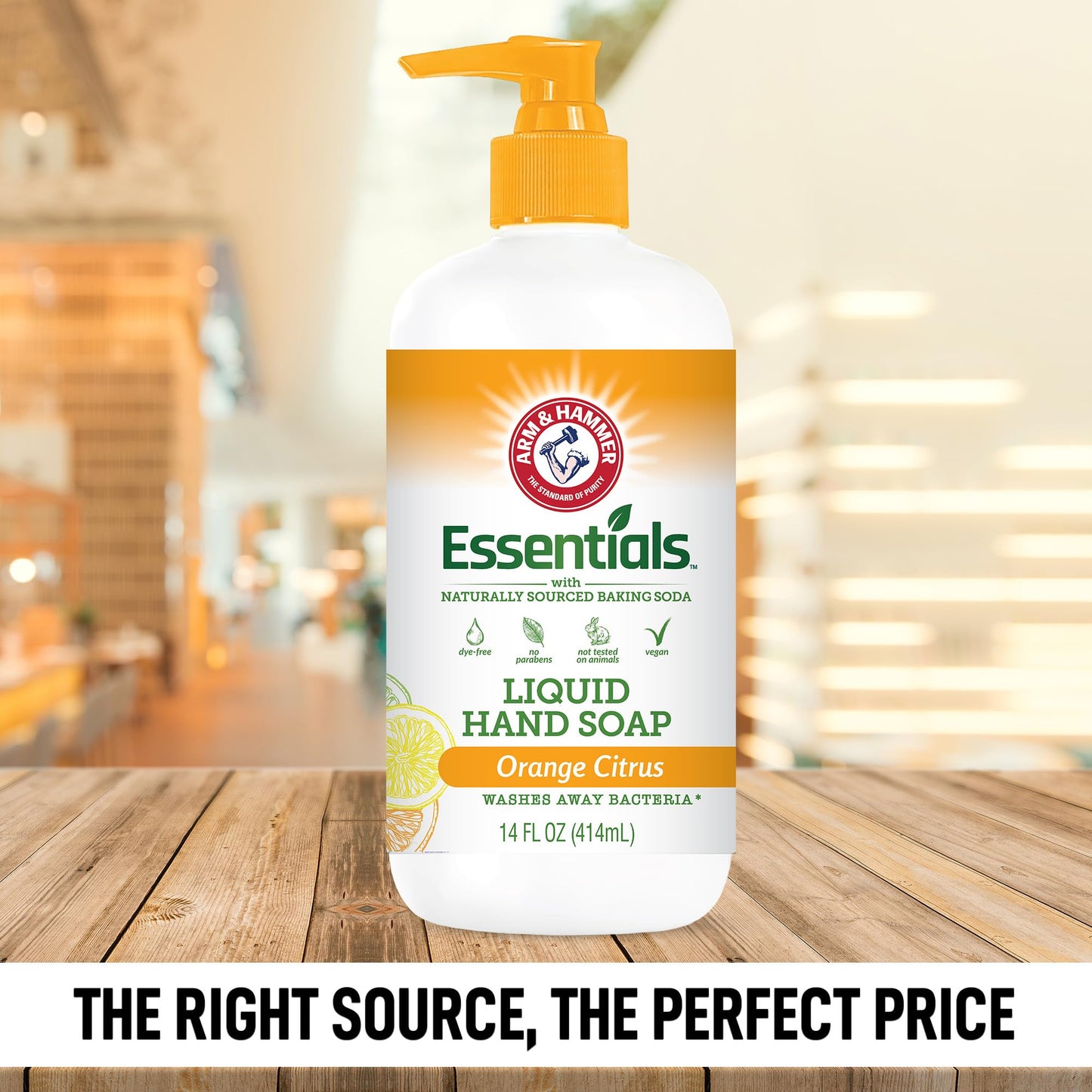 Arm & Hammer Liquid Hand Soap for Skin Cleaning - Cleanser for Kitchen & Bathroom with Orange Citrus Scent - Natural Hand Soap Cleanses, Softens 14 FL Beauty & Personal Care Arm & Hammer