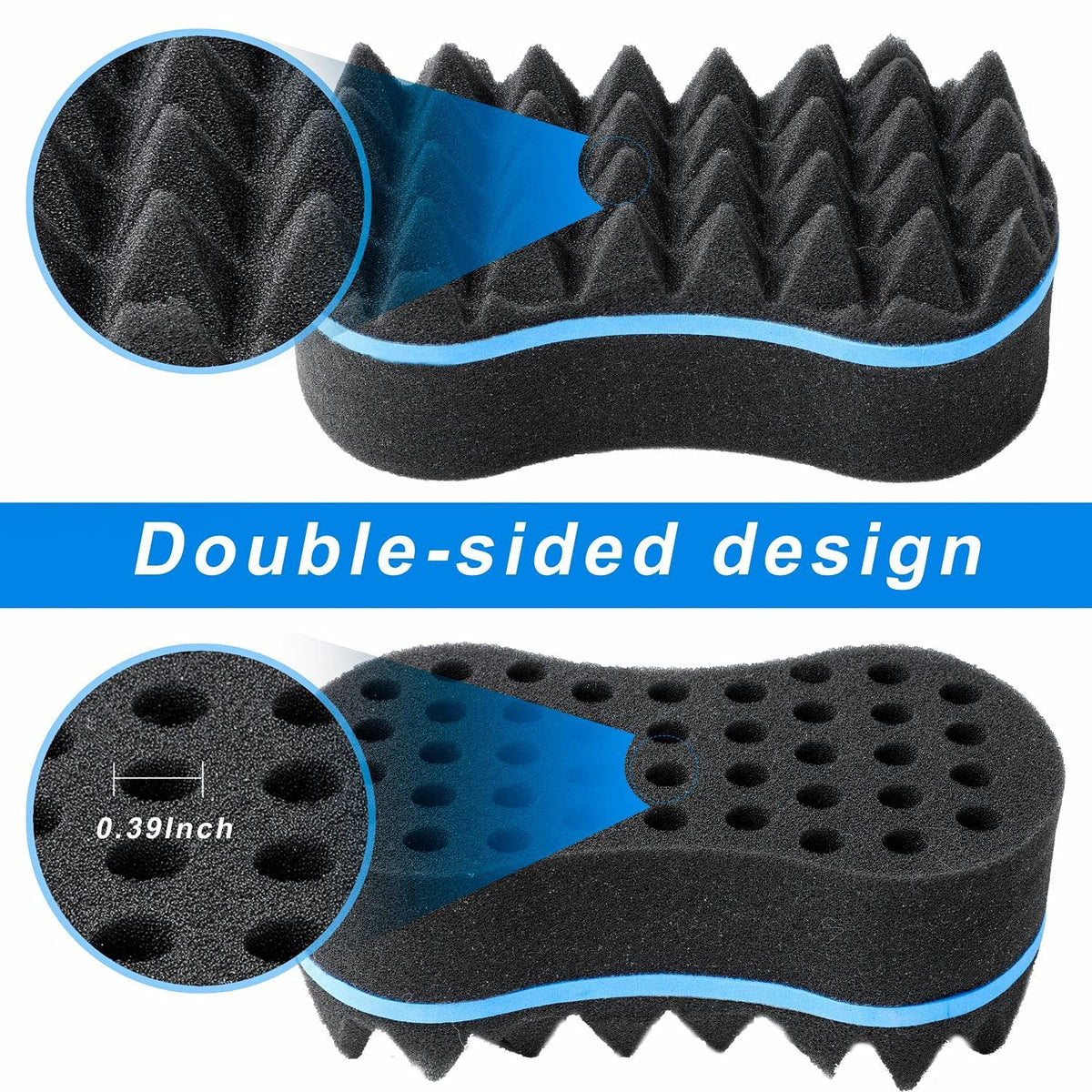 Supaze 3Pcs Hair Styling Set for All - Curl Brush, Twist Sponge for Textured Hair with Metal Pick Beauty & Personal Care Supaze
