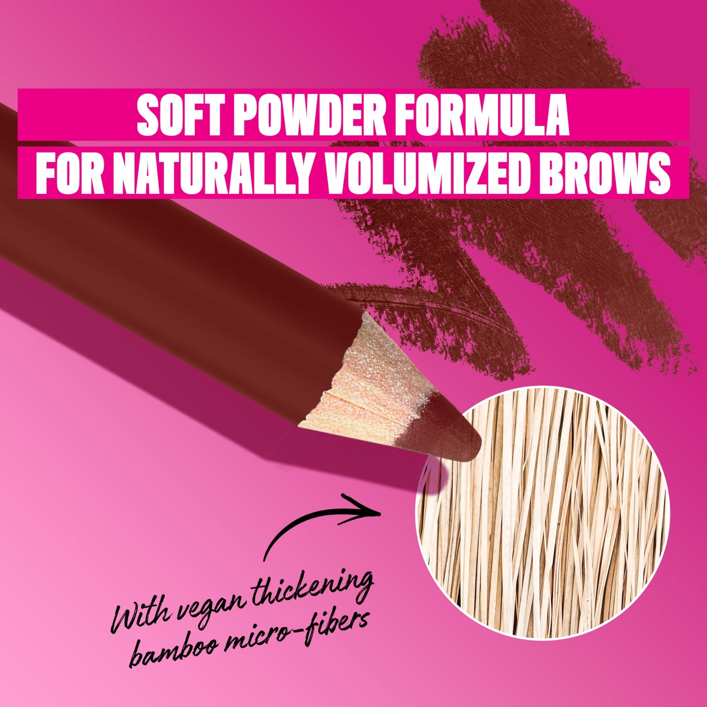 NYX PROFESSIONAL MAKEUP Powder Louder Eyebrow Pencil, Brow Pencil with Buildable Volume For Up To 12HR Wear, Vegan Formula - Black Cherry Beauty & Personal Care NYX PROFESSIONAL MAKEUP