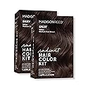Madison Reed Radiant Hair Color Kit - 6NAV Medium Cool Brown (Siena Brown), Dimensional Gray Hair Blending Permanent Hair Dye, PPD-Free Beauty & Personal Care Madison Reed