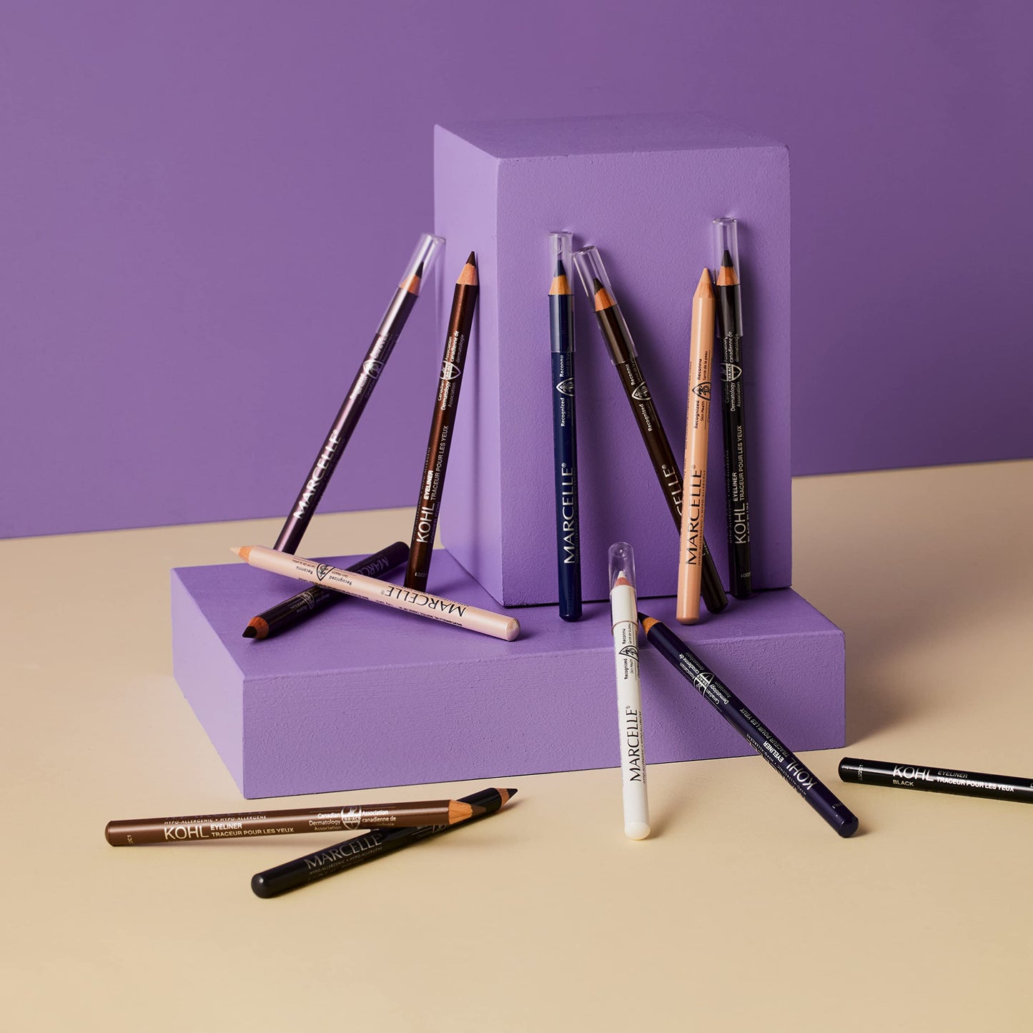Marcelle Kohl Eyeliner, Smoke, Eye Pencil, Long-Lasting, Waterproof, Intense Colour, Fragrance-Free, Hypoallergenic, Recognized by CDA, Cruelty-Free Beauty & Personal Care MARCELLE