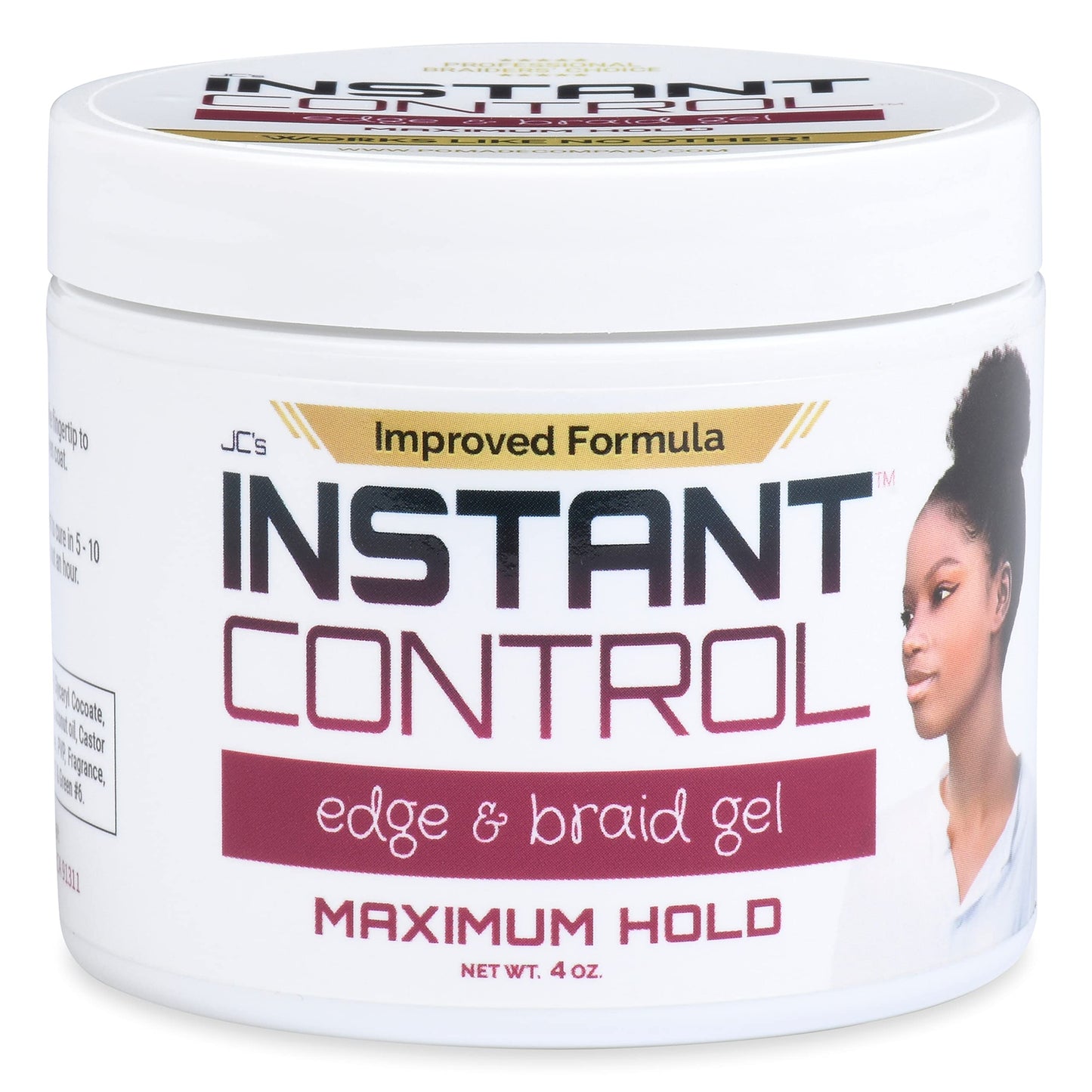 JC's Instant Control Edge & Braid Gel Max. Hold 4 oz.… Beauty & Personal Care JC's