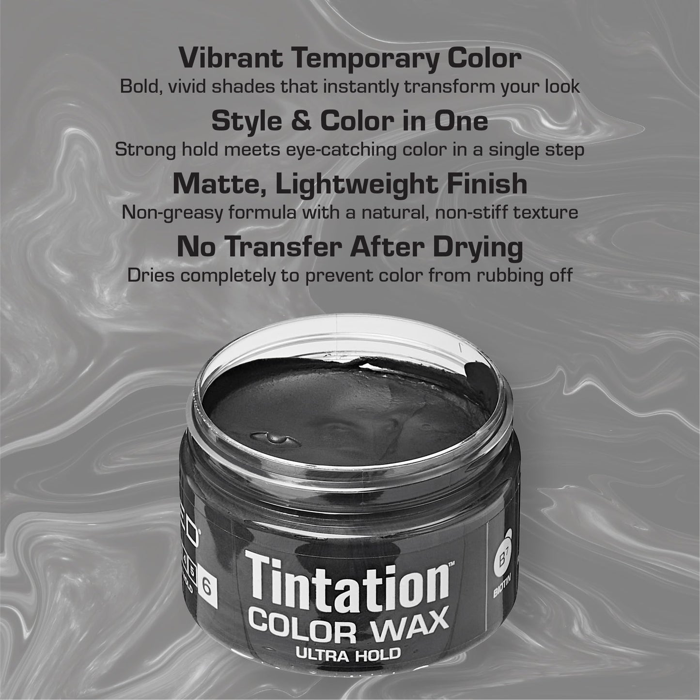 Red by Kiss Tintation Temporary Hair Color Wax - Vivid Instant Color, Ultra Hold, Water & Sweat Resistant, Curly Hair Safe, Non-Drying & Damage-Free Beauty & Personal Care Red by Kiss