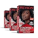 Revlon Colorsilk Beautiful Color Permanent Hair Color, (OLD VERSION) 10 Black (Pack of 3) Beauty & Personal Care REVLON
