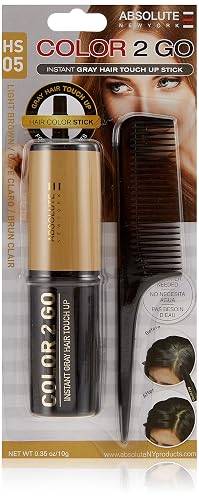 Nicka K Color 2 Go Instant Gray Hair Touch Up 0.53 Oz"Free Starry Lipgloss 10 Ml" (HS 05 Light Brown) Beauty & Personal Care NICKA K NEW YORK
