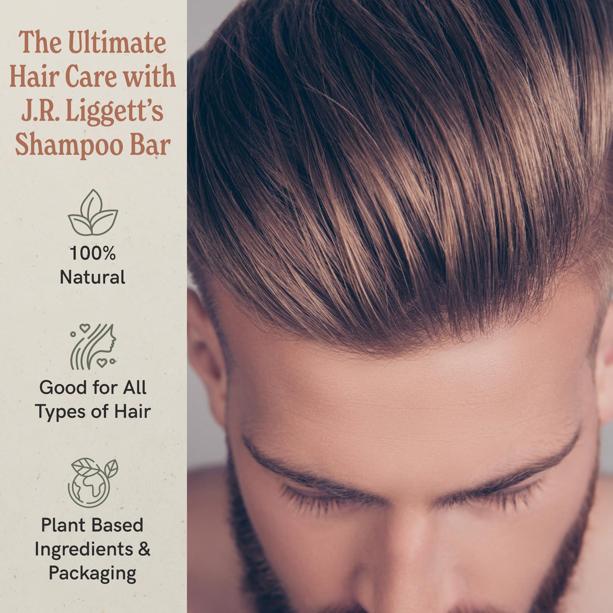 J·R·LIGGETT'S Shampoo Bar - Original Formula, All Natural Solid Bar Shampoo for Hair with Coconut Oil & Castor Oil, Sulfate Free, GMO Free, Gentle Beauty & Personal Care J·R·LIGGETT'S