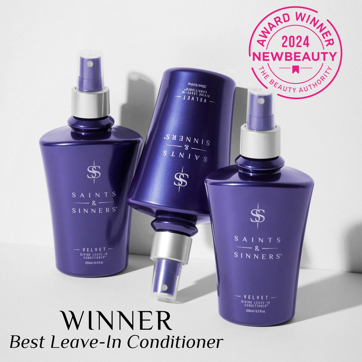 Saints & Sinners Award-Winning Velvet Divine Leave-In Conditioner Spray. Helps Dry, Frizzy, Coarse, Tangled, & Damaged Hair. Adds Moisture & Shine Beauty & Personal Care Saints & Sinners