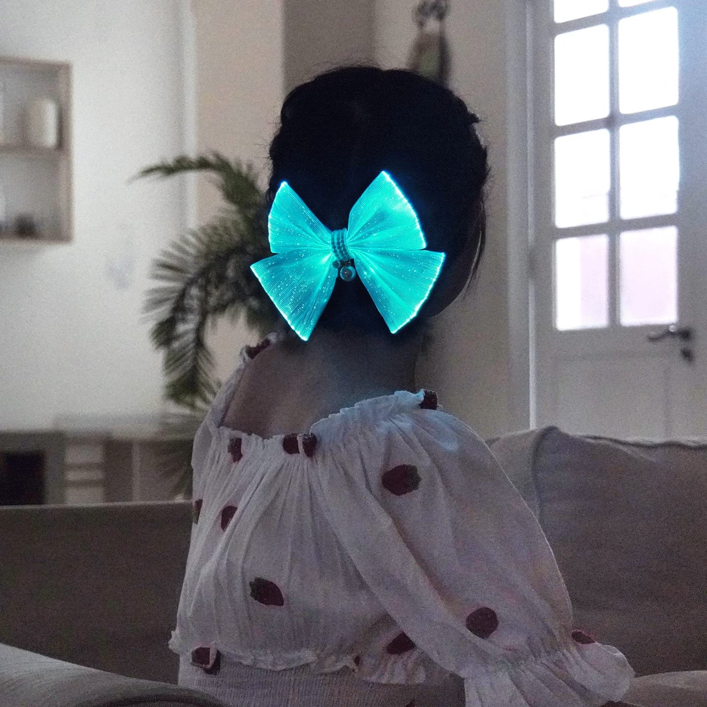 Lumisonata LED Light-Up Handmade Jumbo Bow-Knot Hair Clips - Satin Alligator Barrettes and Accessories for Women Beauty & Personal Care lumisonata