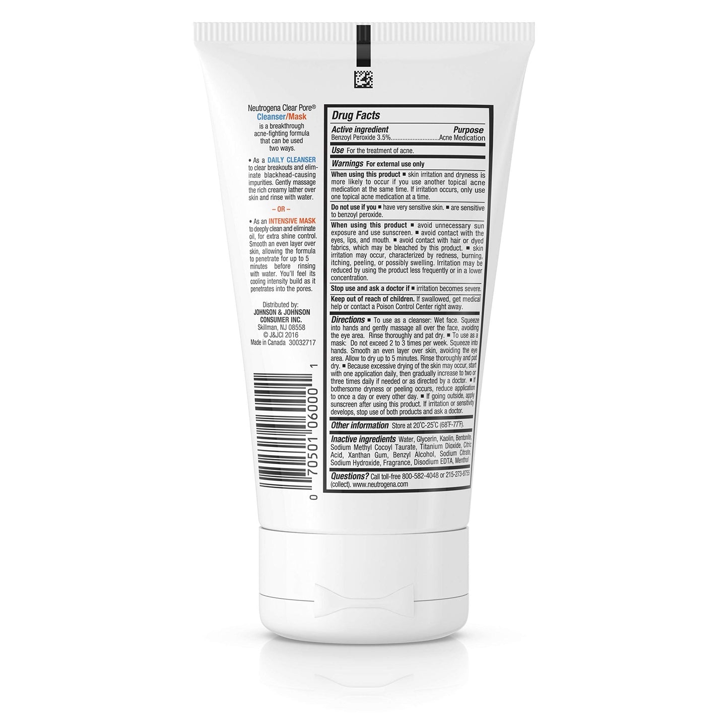 Neutrogena Clear Pore Cleanser/Mask, 4.2 Ounce Beauty & Personal Care Neutrogena