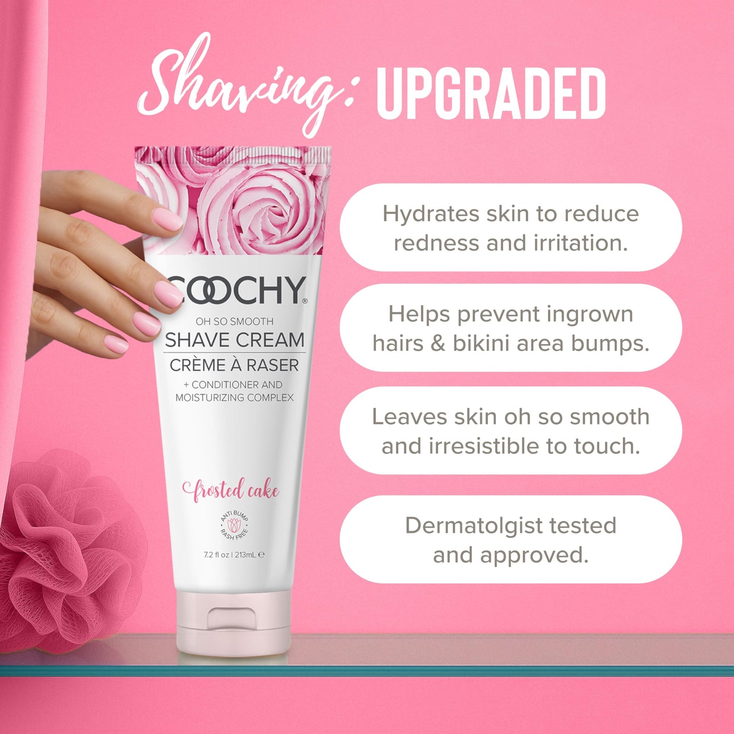 Coochy Shave Cream - Moisturizing Shave Lotion - Gentle Intimate Shaving Cream - For Bikini Area, Underarms, Legs & More - Rash-Free, Hydrating… Beauty & Personal Care Coochy