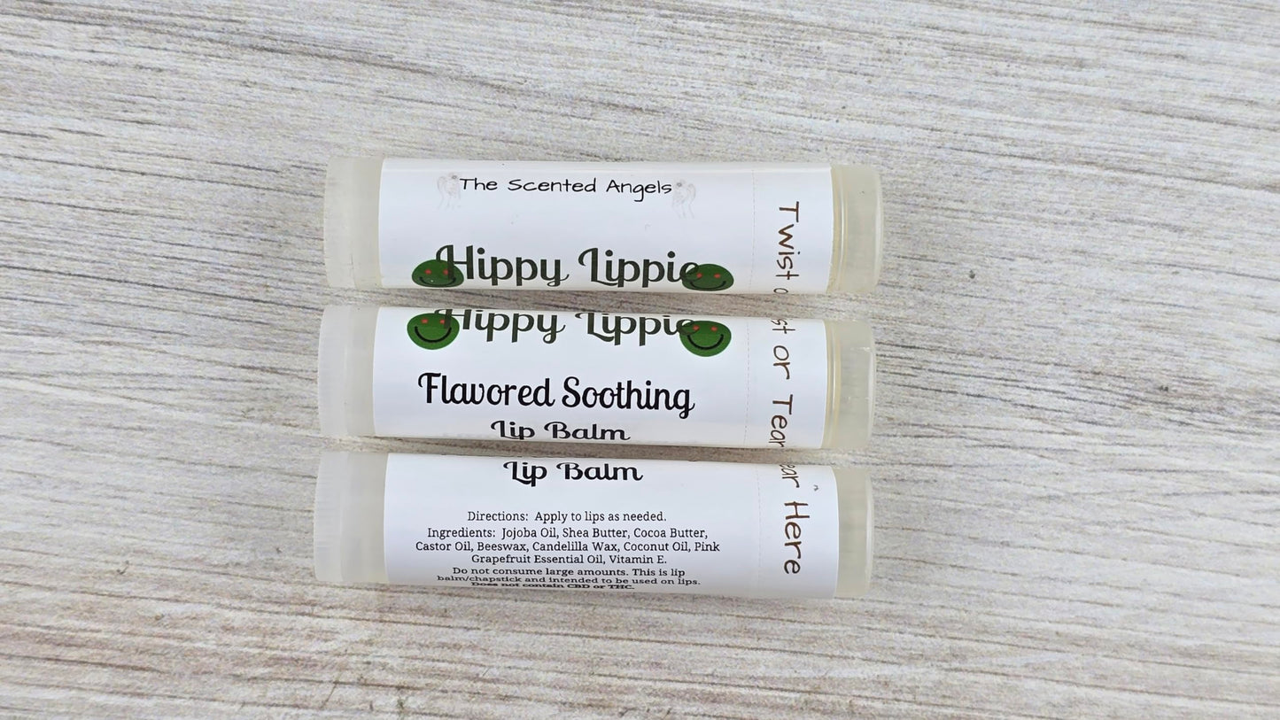 TSA Handmade All-Natural Hippie Lippie Cannabis Flavored Lip Balm, Jojoba Oil, Cocoa Butter, Castor Oil, Beeswax, Shea Butter, Adults, Men, Women Beauty and Personal Care The Scented Angels