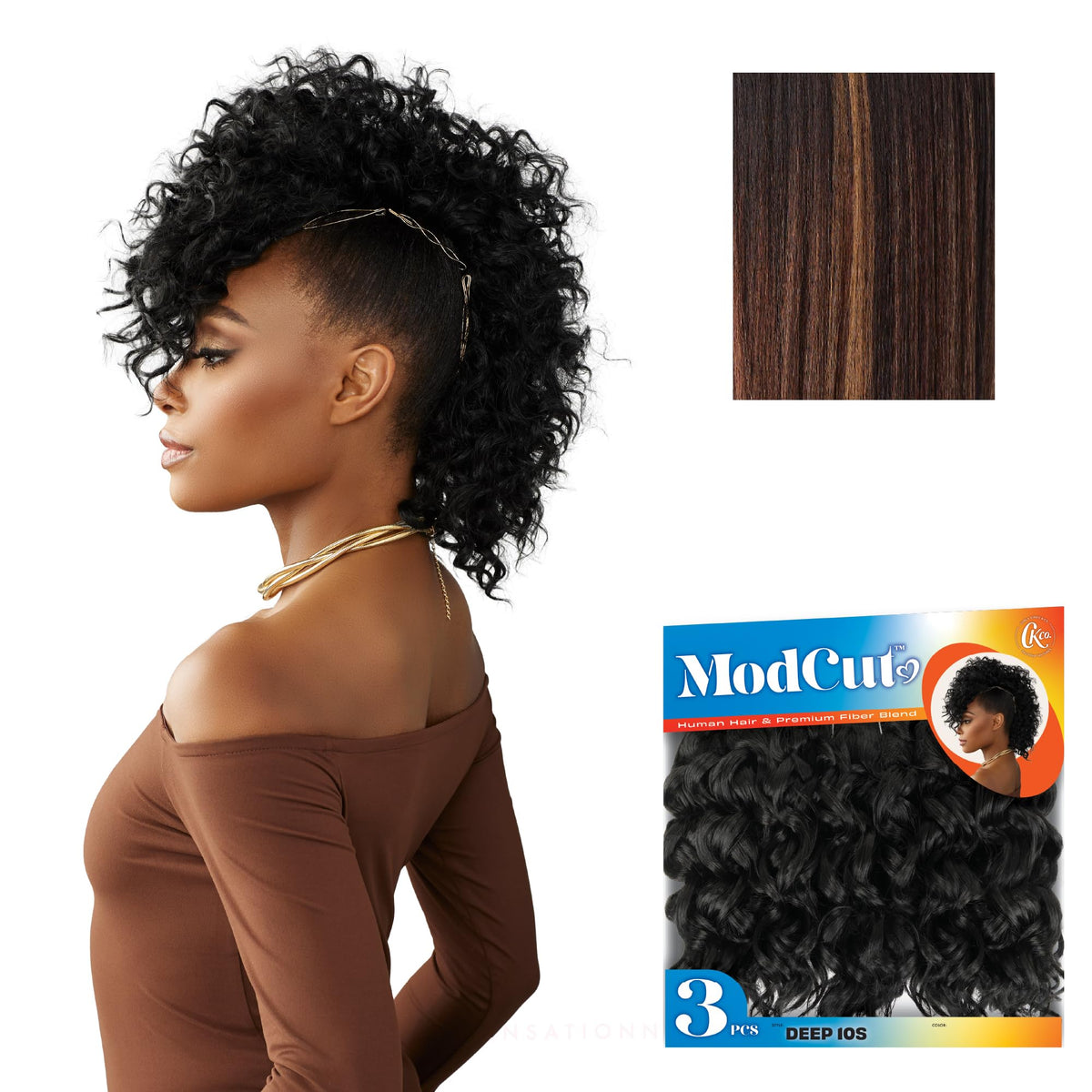Sensationnel CKCO ModCut 3pcs Bundles -Deep 10S,BALAYAGECHOCOLATE