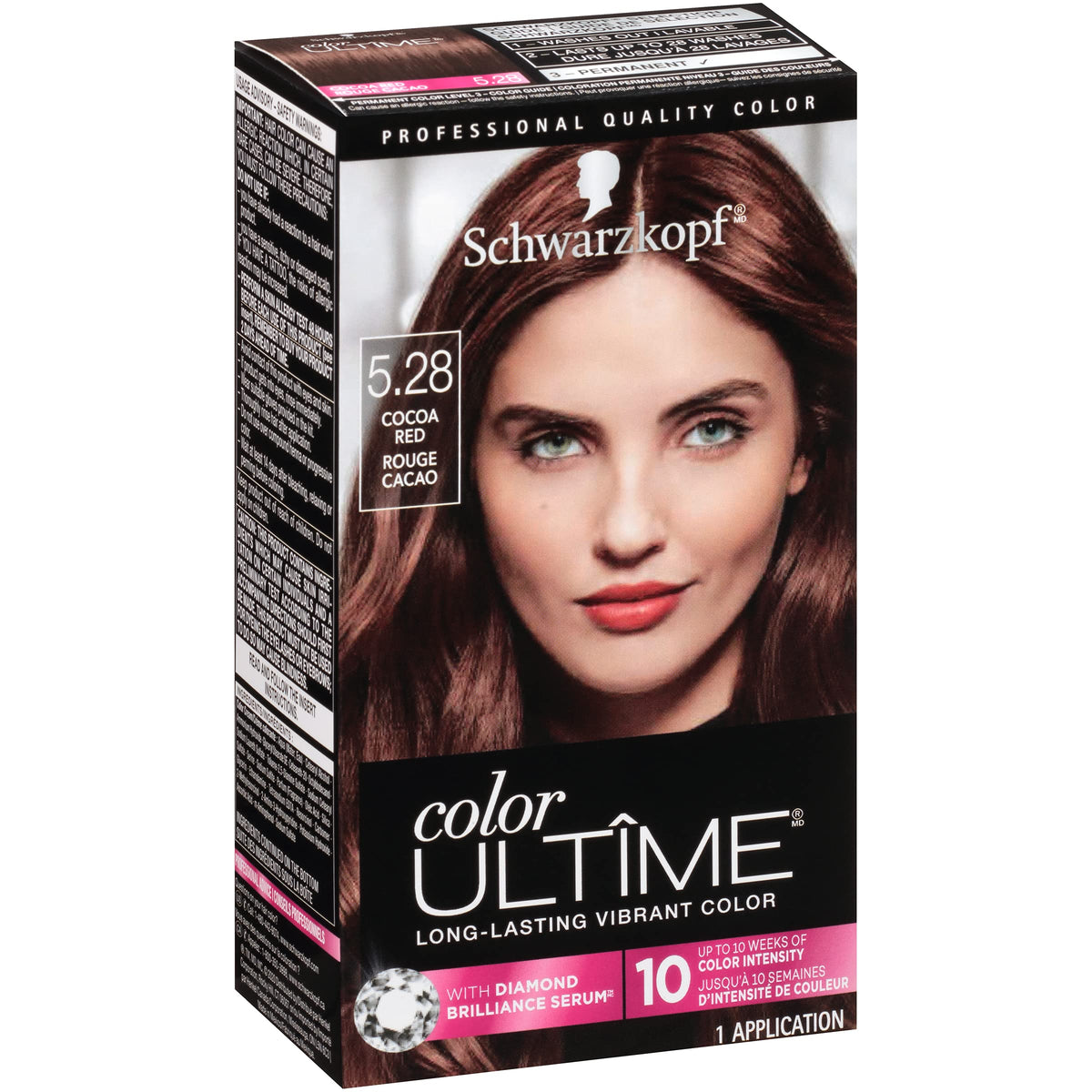 Schwarzkopf Color Ultime Hair Color Cream, 5.28 Cocoa Red (Packaging May Vary) Beauty & Personal Care Schwarzkopf