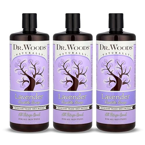 Dr. Woods Lavender Liquid Castile Soap - Castile Soap with Pure Lavender Oil, Body Wash for Men and Women, Organic Shea Butter, Natural Cleaner Beauty & Personal Care Dr. Woods