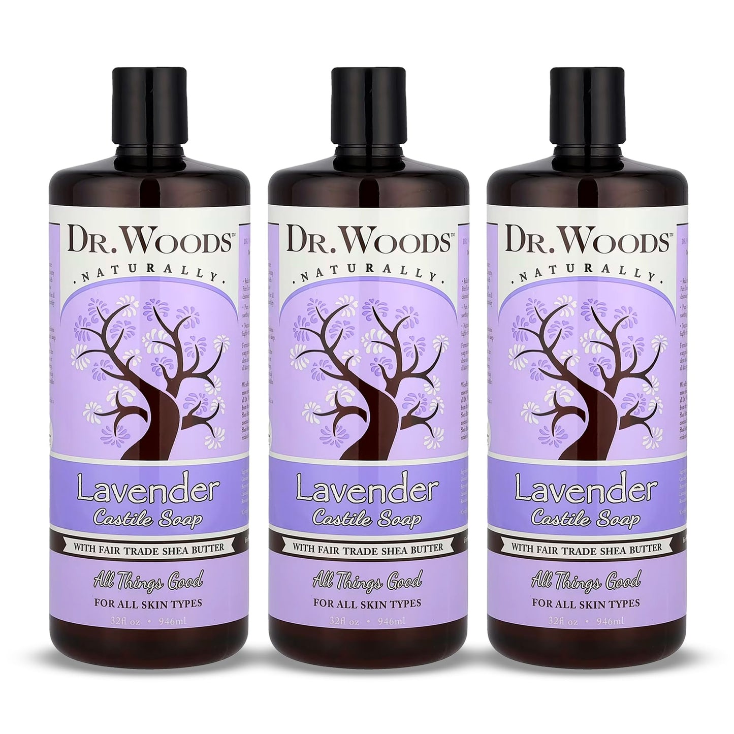 Dr. Woods Lavender Liquid Castile Soap - Castile Soap with Pure Lavender Oil, Body Wash for Men and Women, Organic Shea Butter, Natural Cleaner Beauty & Personal Care Dr. Woods